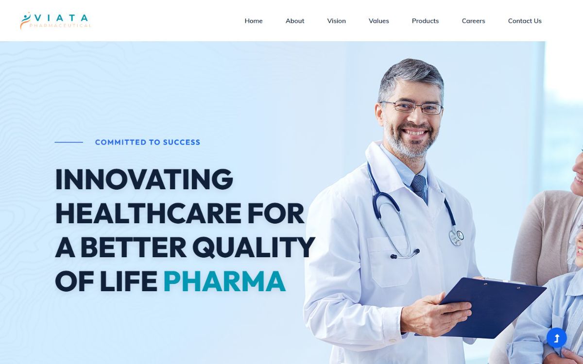Viata Pharmaceutical — website screenshot